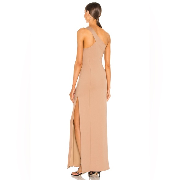 NWOT Lovers + Friends Stacey Dress Size Small Formal Long Brown Tan Dress - Picture 4 of 10